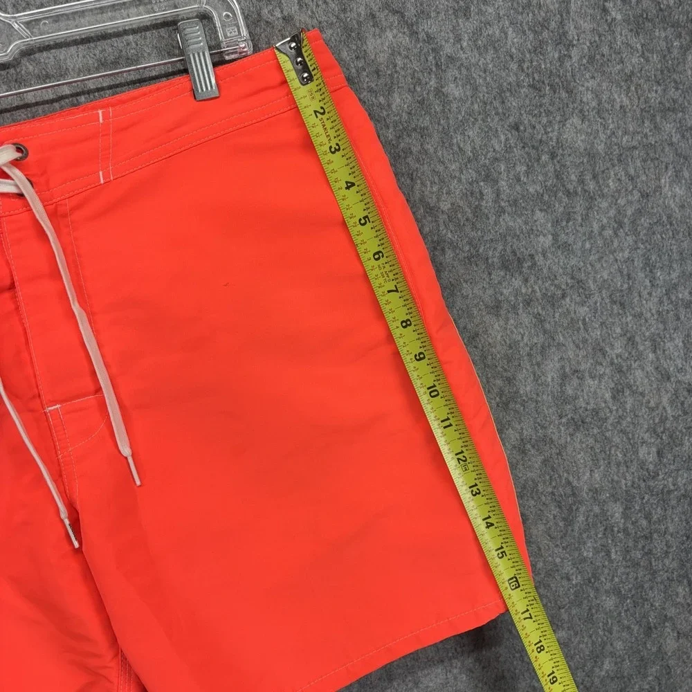 Sundek Swim Trunk Board Shorts Men's 32 x 6 Drawstring Orange Rainbow
